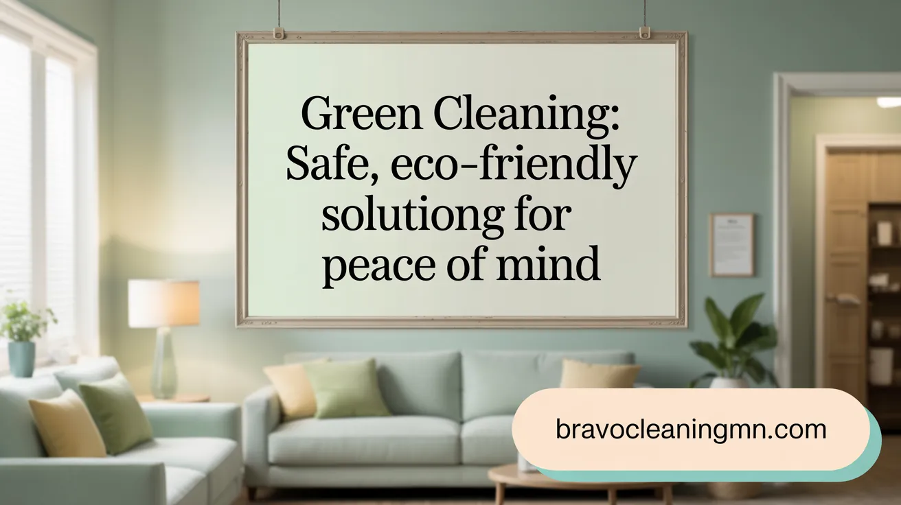 Green Cleaning: Safe, Eco-Friendly Solutions for Peace of Mind