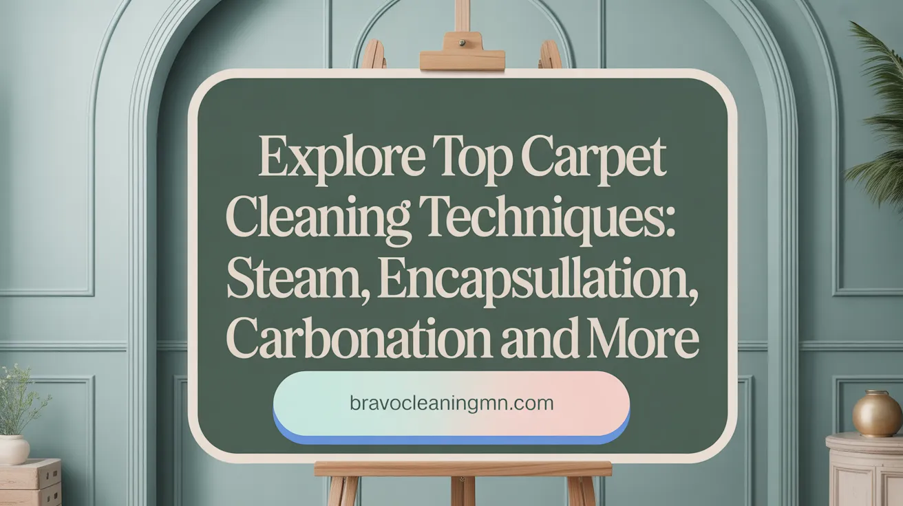 Explore Top Carpet Cleaning Techniques: Steam, Encapsulation, Carbonation and More