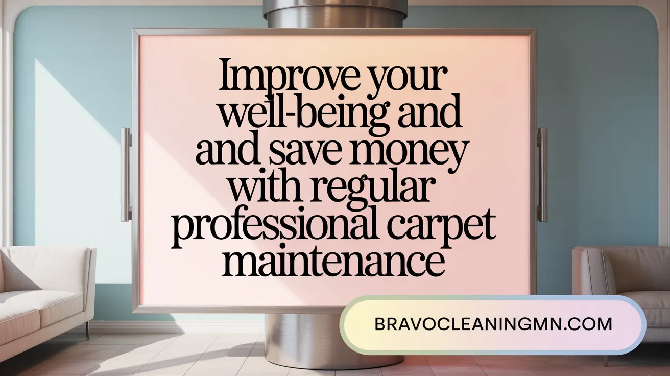 Improve Your Well-Being and Save Money with Regular Professional Carpet Maintenance