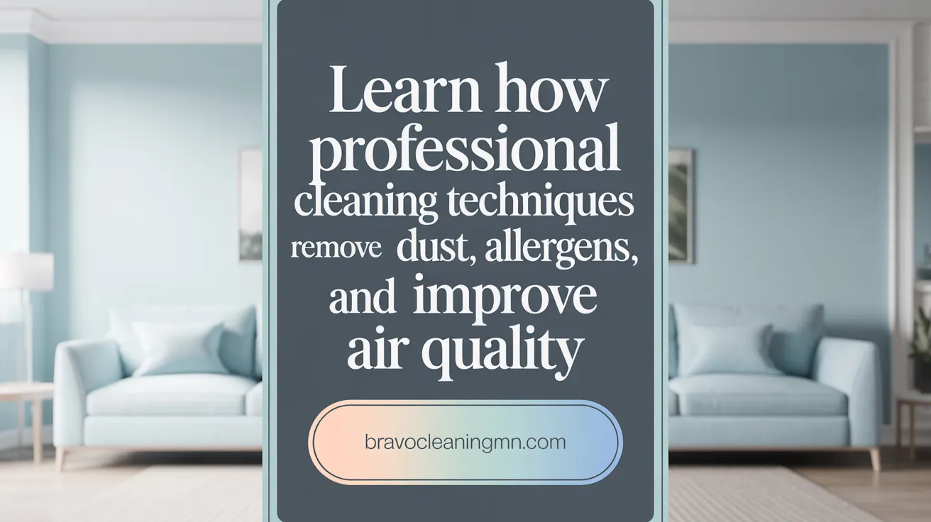 Learn How Professional Cleaning Techniques Remove Dust, Allergens, and Improve Air Quality