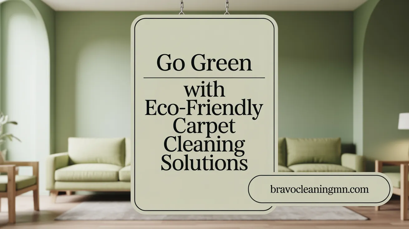 Go Green with Eco-Friendly Carpet Cleaning Solutions