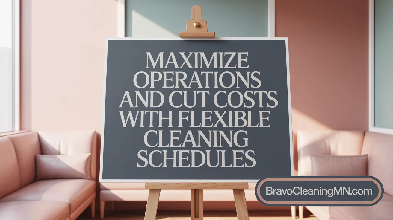 Maximize Operations and Cut Costs with Flexible Cleaning Schedules