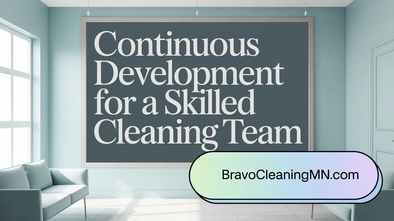 Continuous Development for a Skilled Cleaning Team