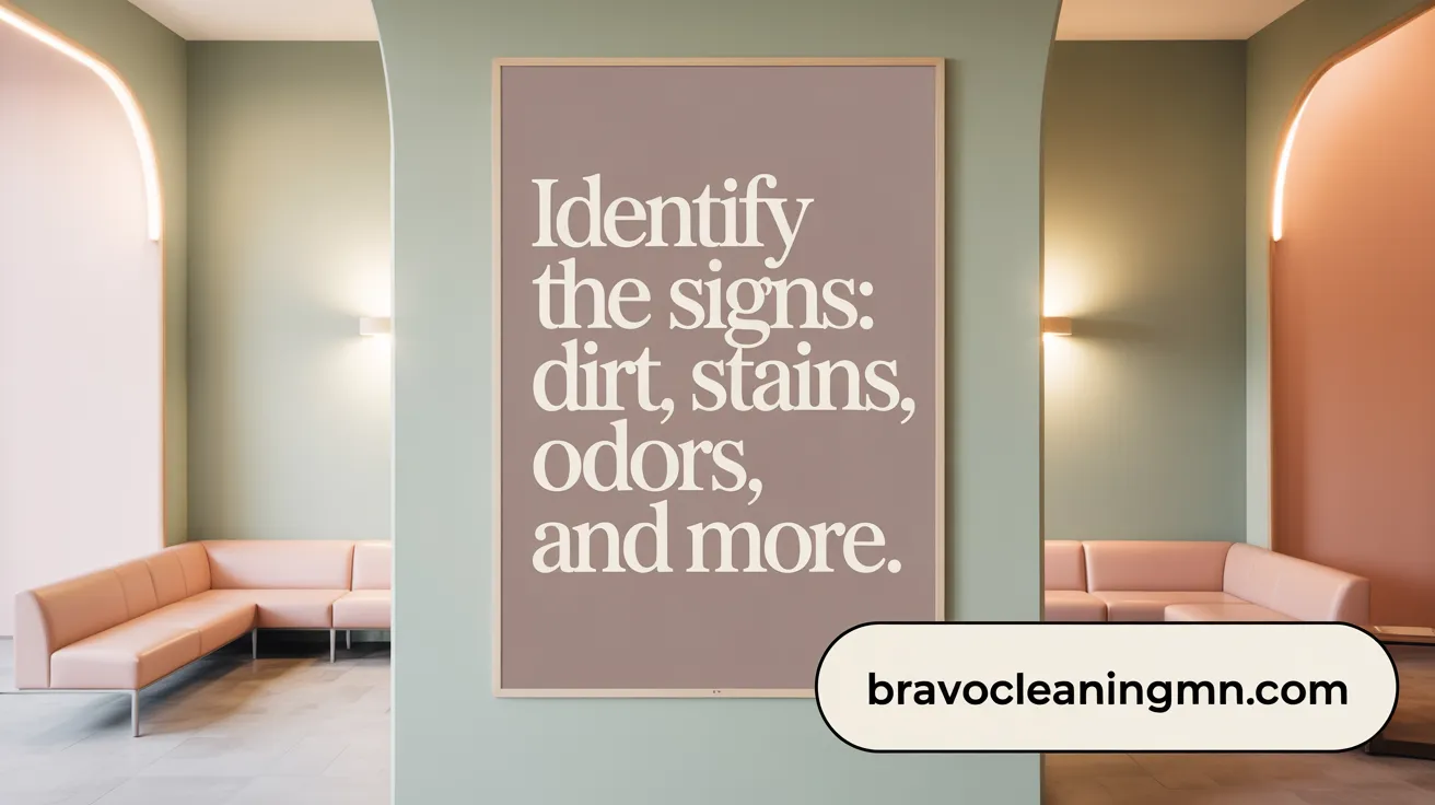 Identify the signs: dirt, stains, odors, and more.