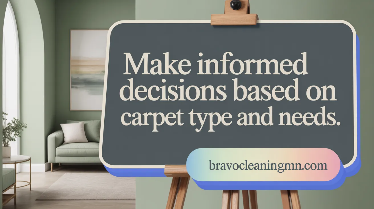 Make informed decisions based on carpet type and needs.