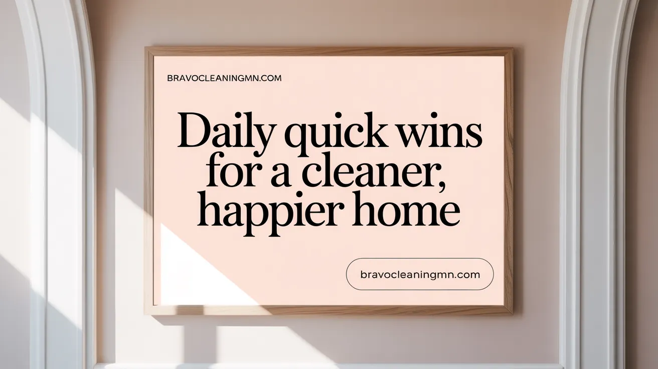 Daily Quick Wins for a Cleaner, Happier Home