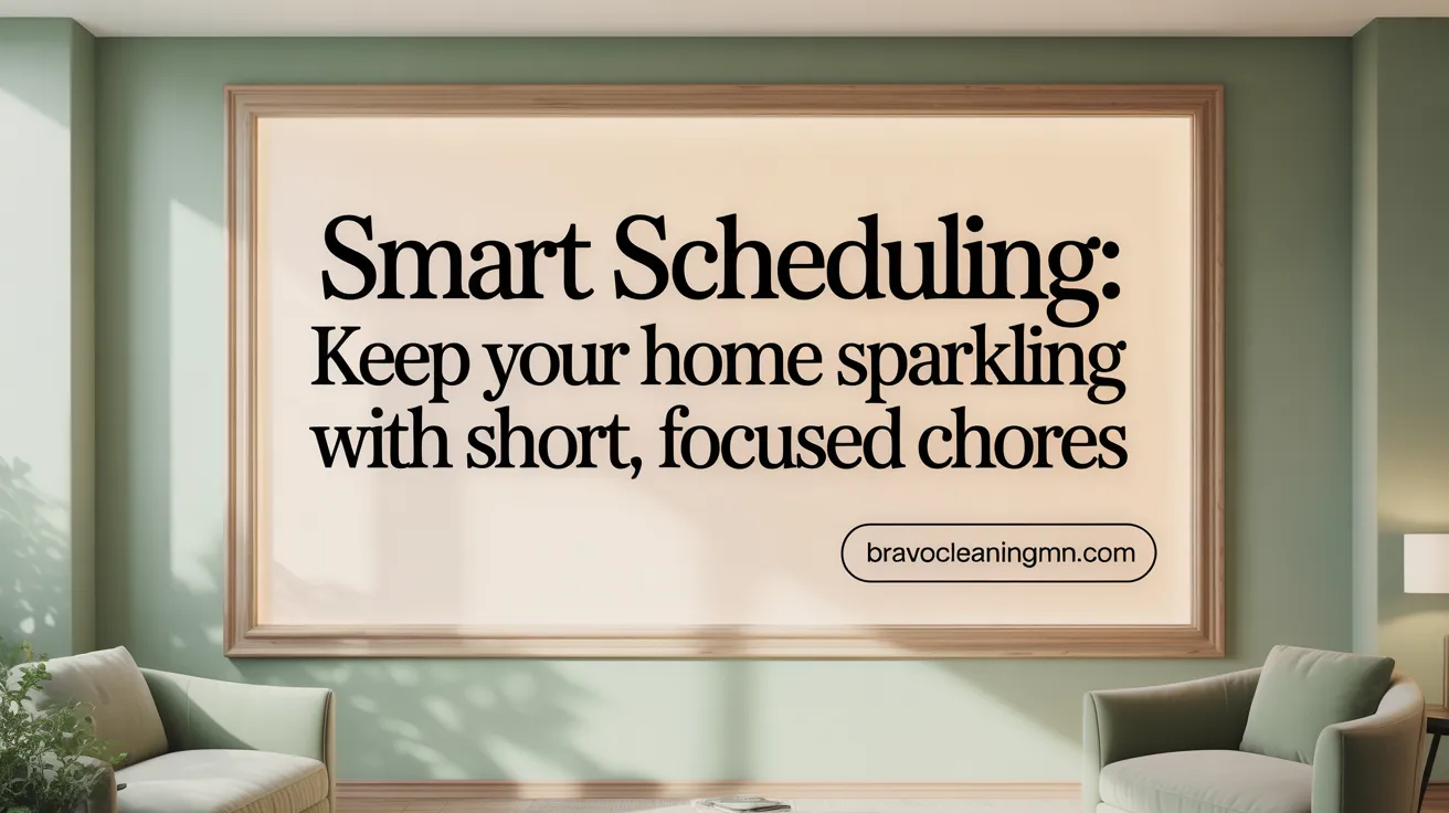 Smart Scheduling: Keep Your Home Sparkling with Short, Focused Chores