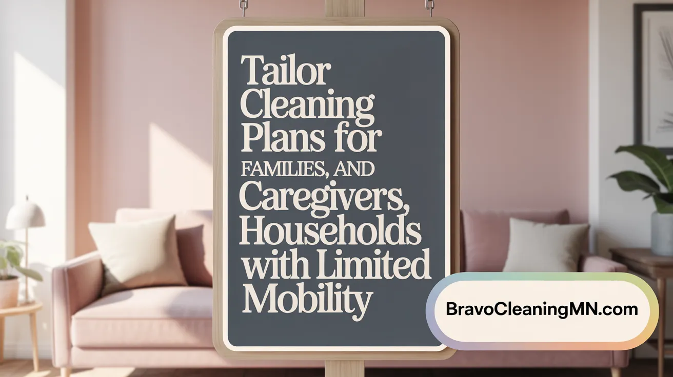 Tailor Cleaning Plans for Families, Caregivers, and Households with Limited Mobility