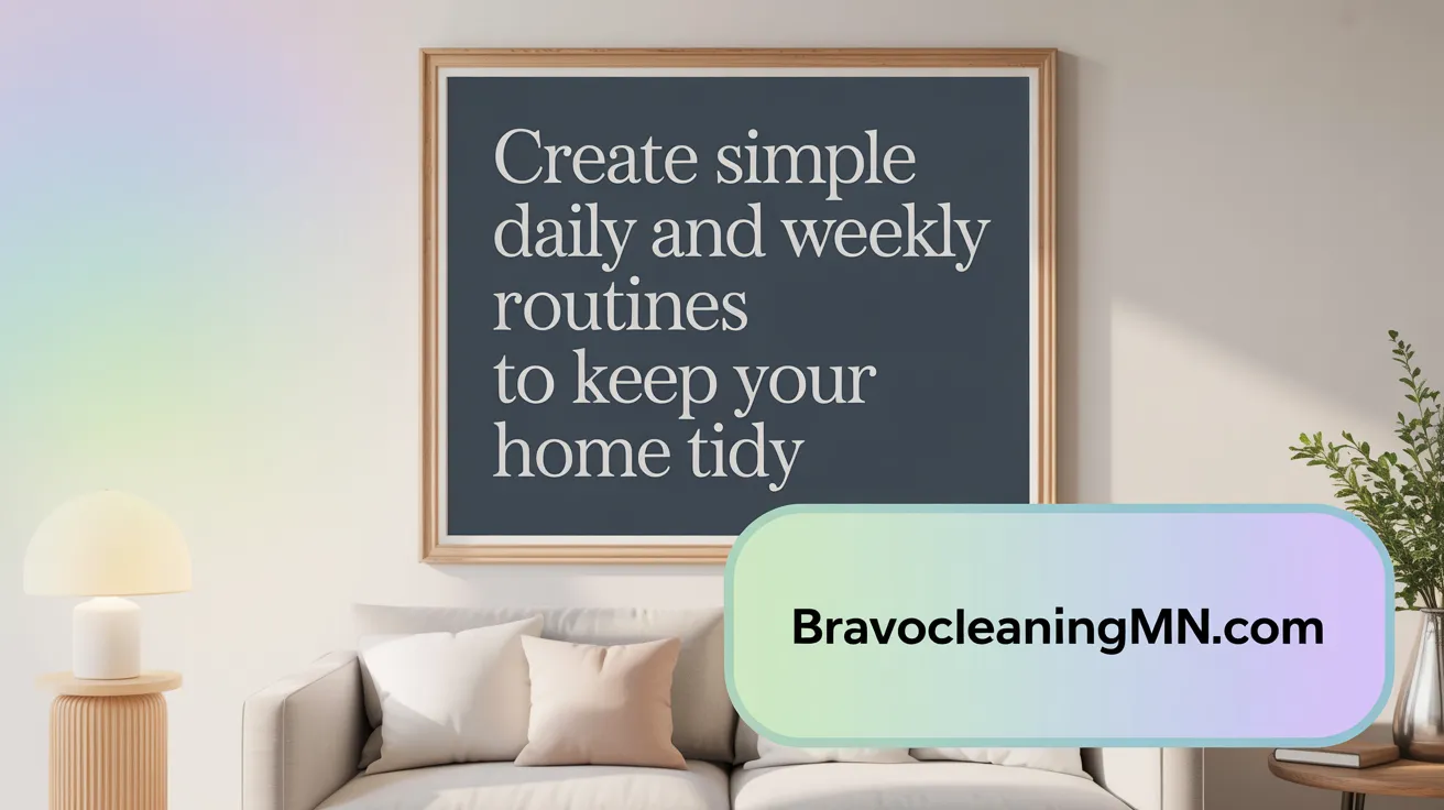 Create Simple Daily and Weekly Routines to Keep Your Home Tidy