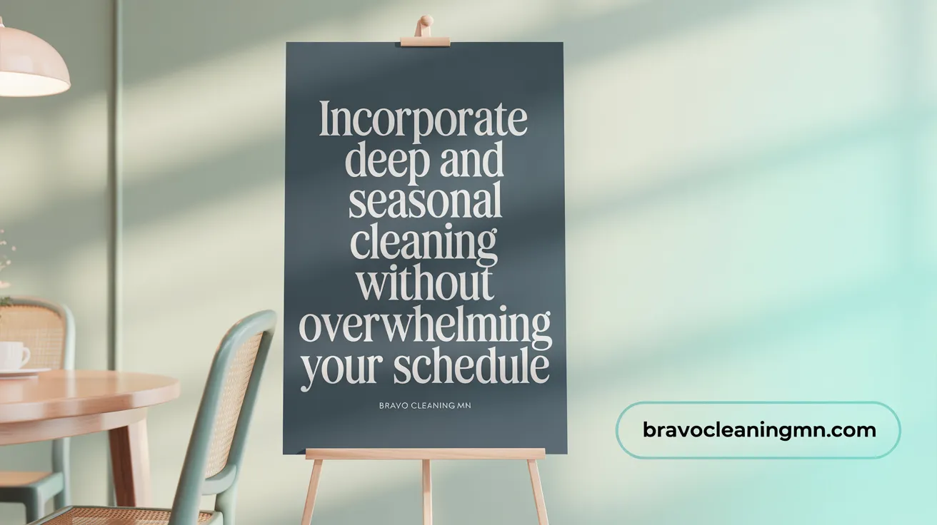 Incorporate Deep and Seasonal Cleaning Without Overwhelming Your Schedule