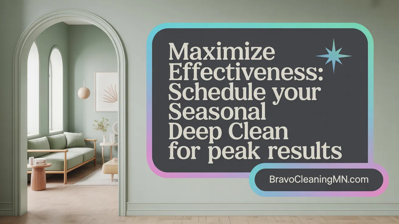Maximize Effectiveness: Schedule Your Seasonal Deep Clean for Peak Results