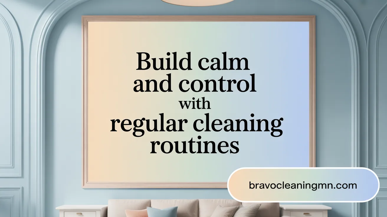 Build Calm and Control with Regular Cleaning Routines