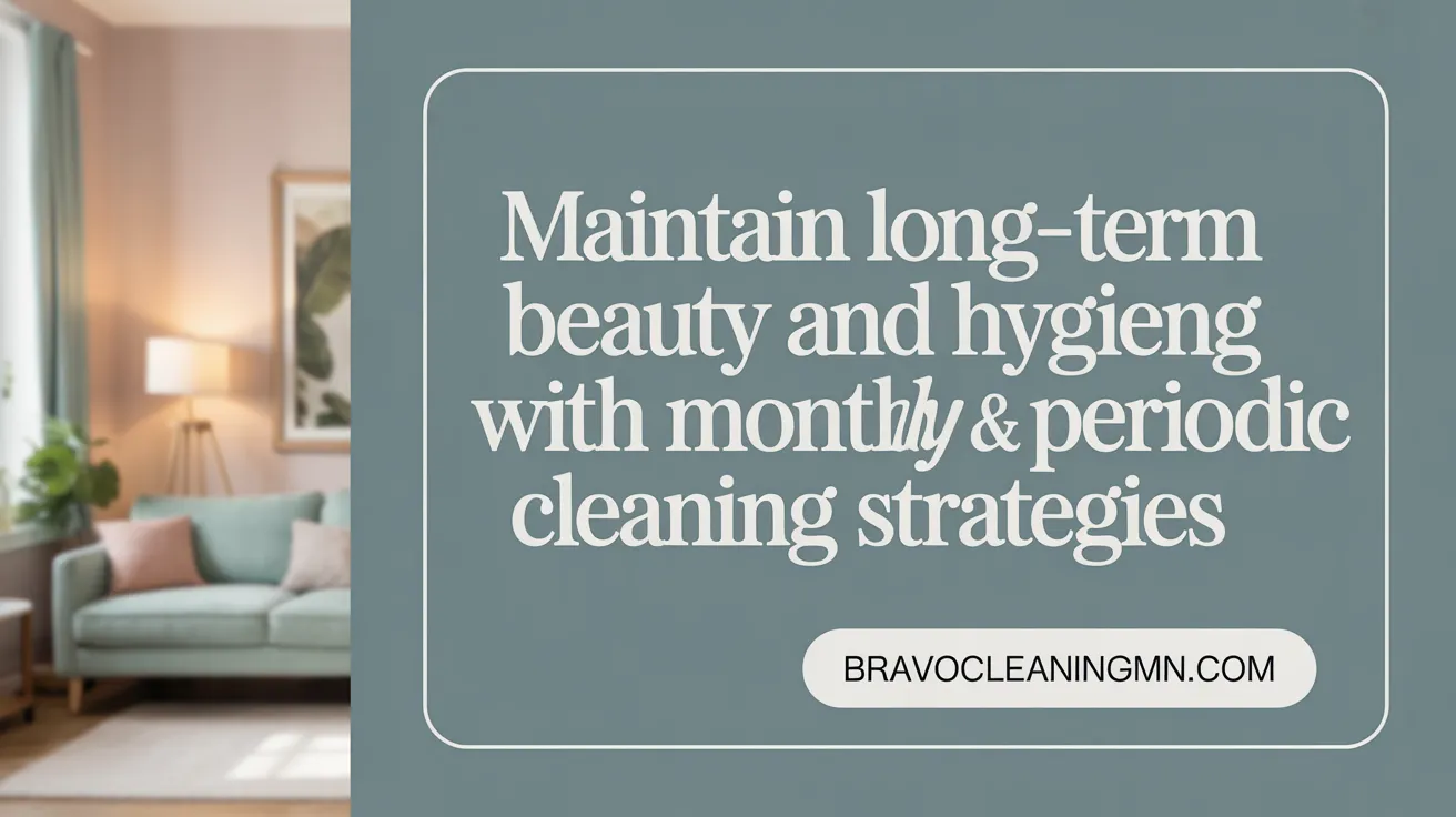 Maintain Long-Term Beauty and Hygiene with Monthly &amp; Periodic Cleaning Strategies