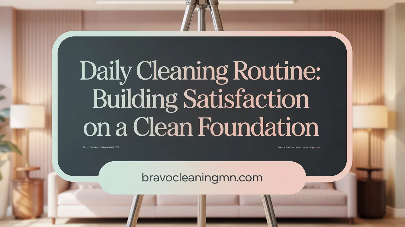 Daily Cleaning Routine: Building Satisfaction on a Clean Foundation