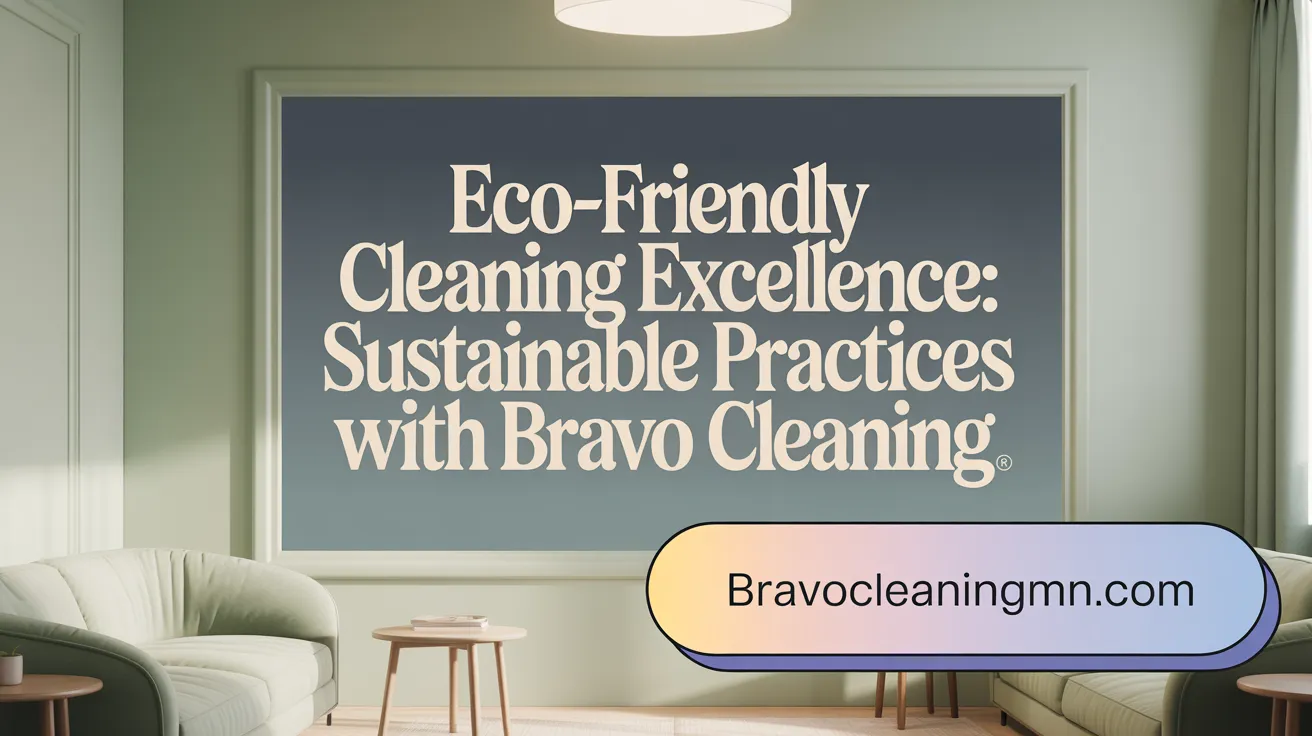 Eco-Friendly Cleaning Excellence: Sustainable Practices with Bravo Cleaning