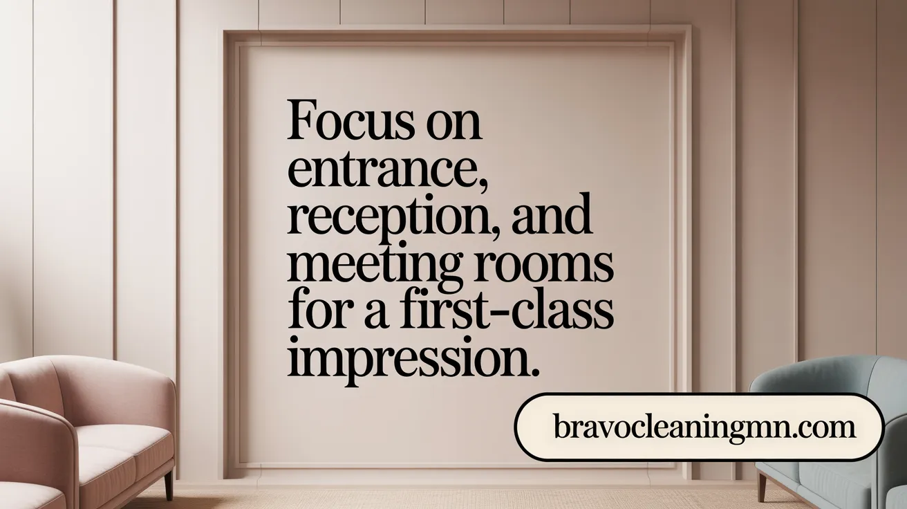 Focus on Entrance, Reception, and Meeting Rooms for a First-Class Impression