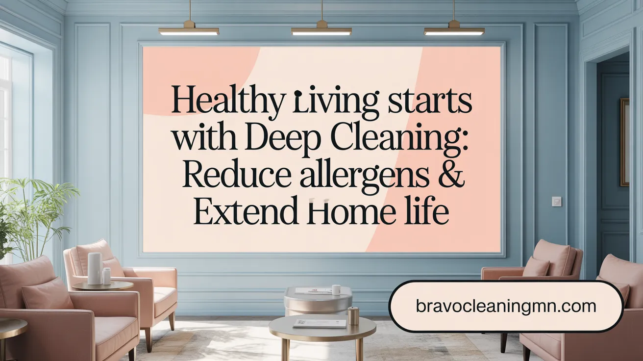 Healthy Living Starts with Deep Cleaning: Reduce Allergens &amp; Extend Home Life