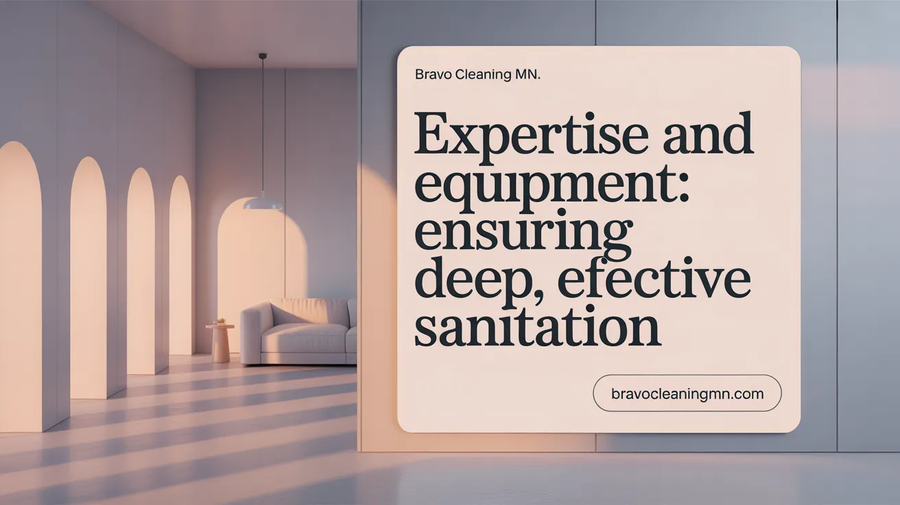 Expertise and Equipment: Ensuring Deep, Effective Sanitation