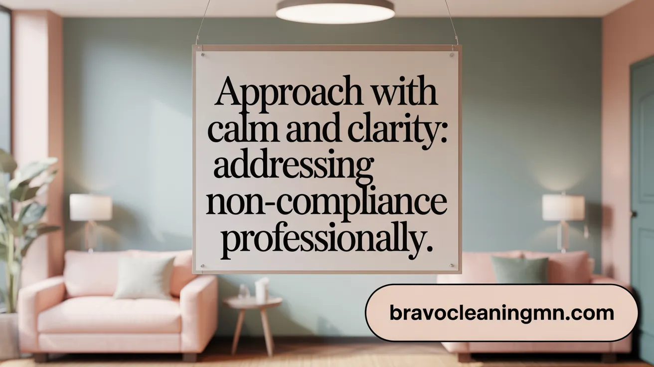 Approach with Calm and Clarity: Addressing Non-Compliance Professionally