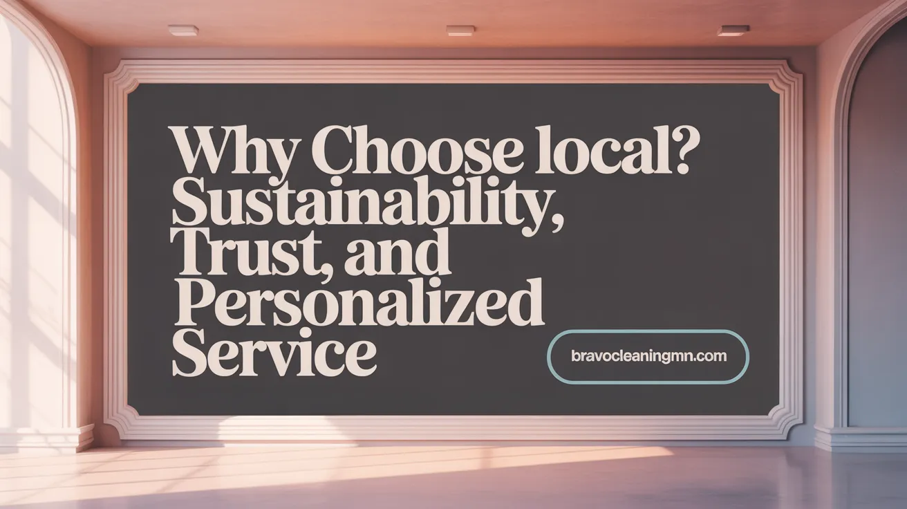 Why Choose Local? Sustainability, Trust, and Personalized Service