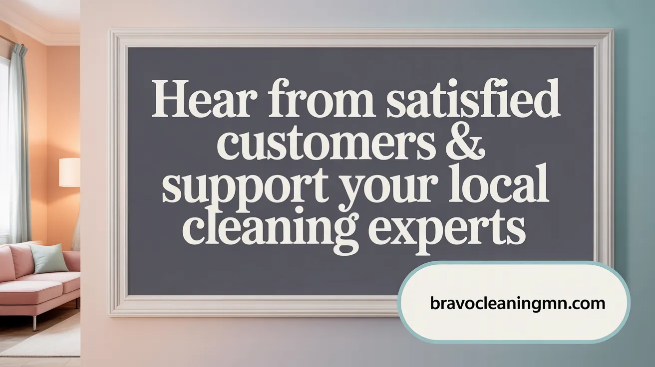 Hear from Satisfied Customers &amp; Support Your Local Cleaning Experts