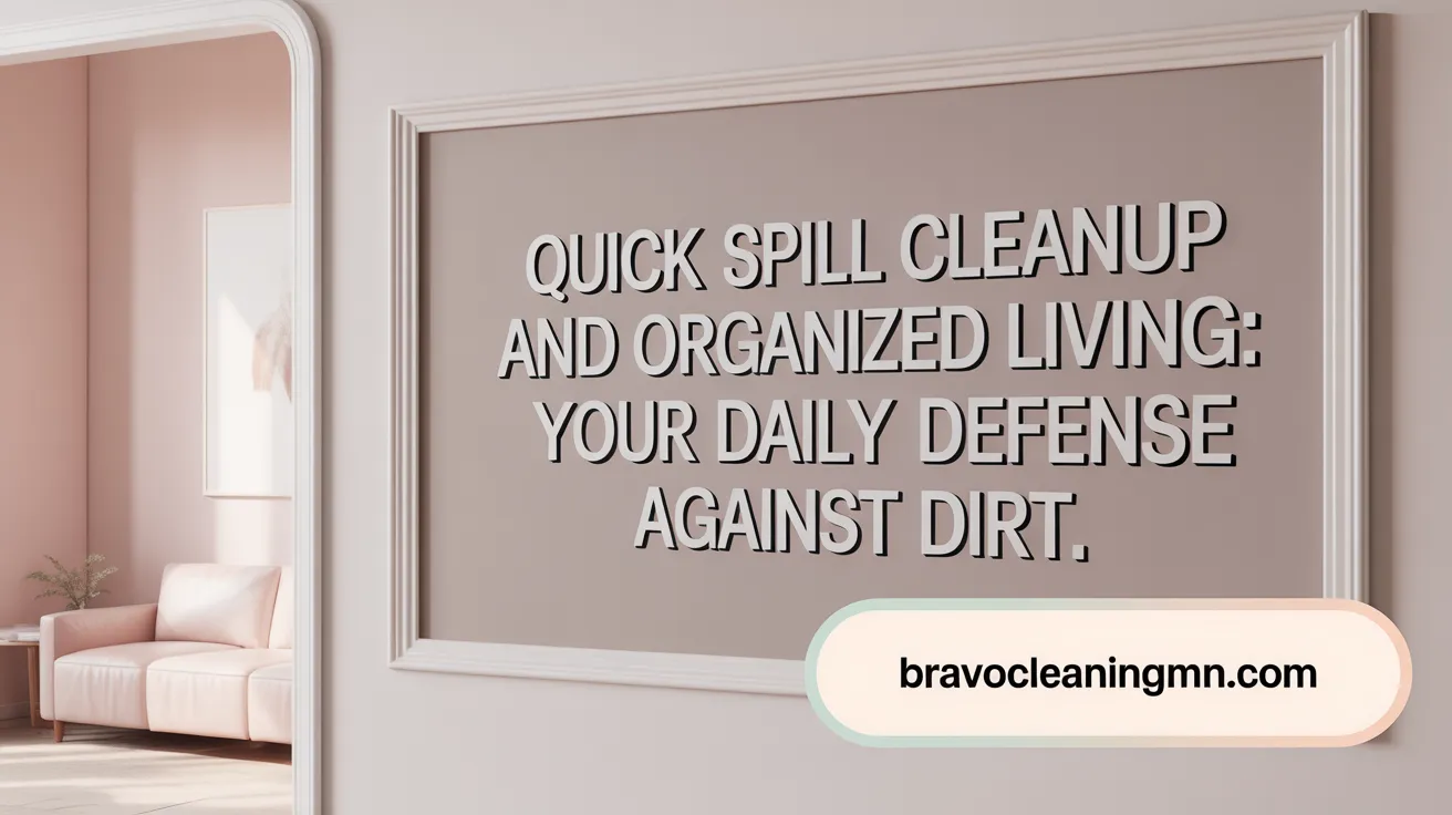 Quick Spill Cleanup and Organized Living: Your Daily Defense Against Dirt