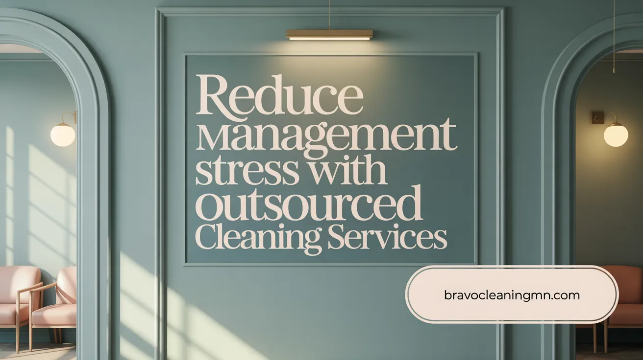 Reduce Management Stress with Outsourced Cleaning Services