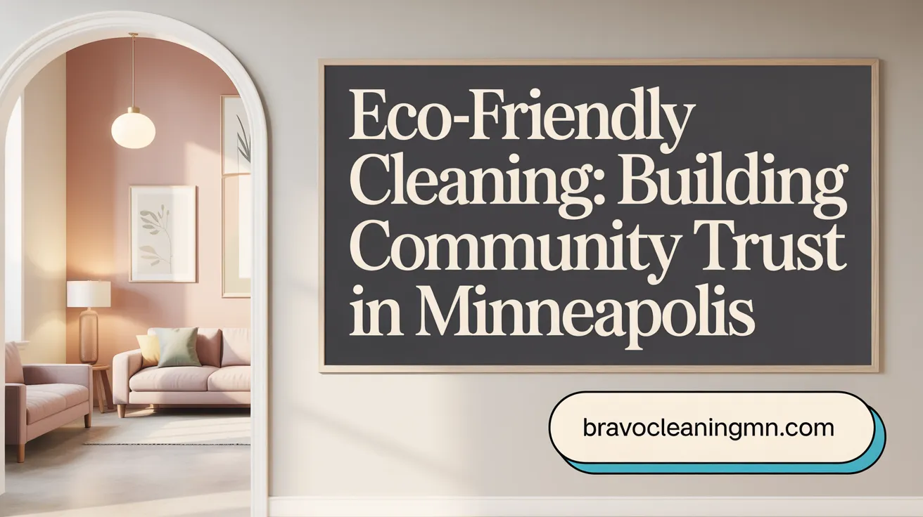 Eco-Friendly Cleaning: Building Community Trust in Minneapolis