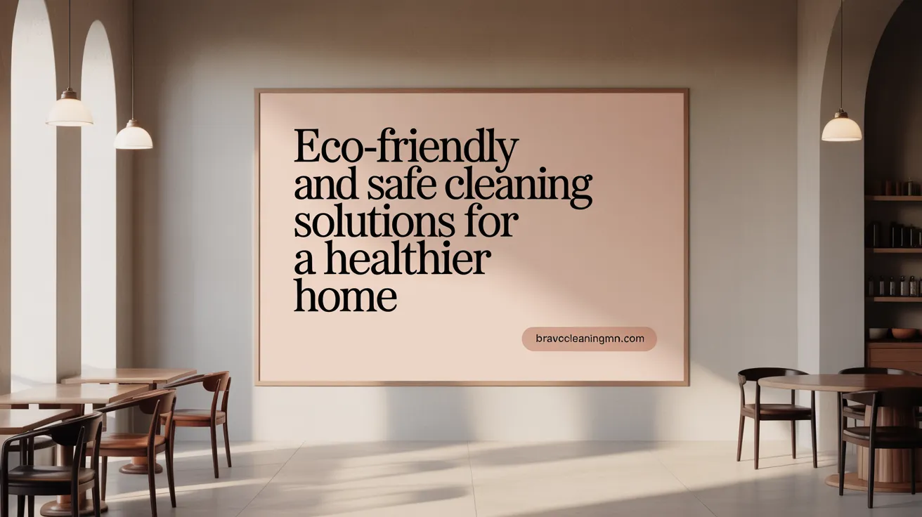 Eco-Friendly and Safe Cleaning Solutions for a Healthier Home