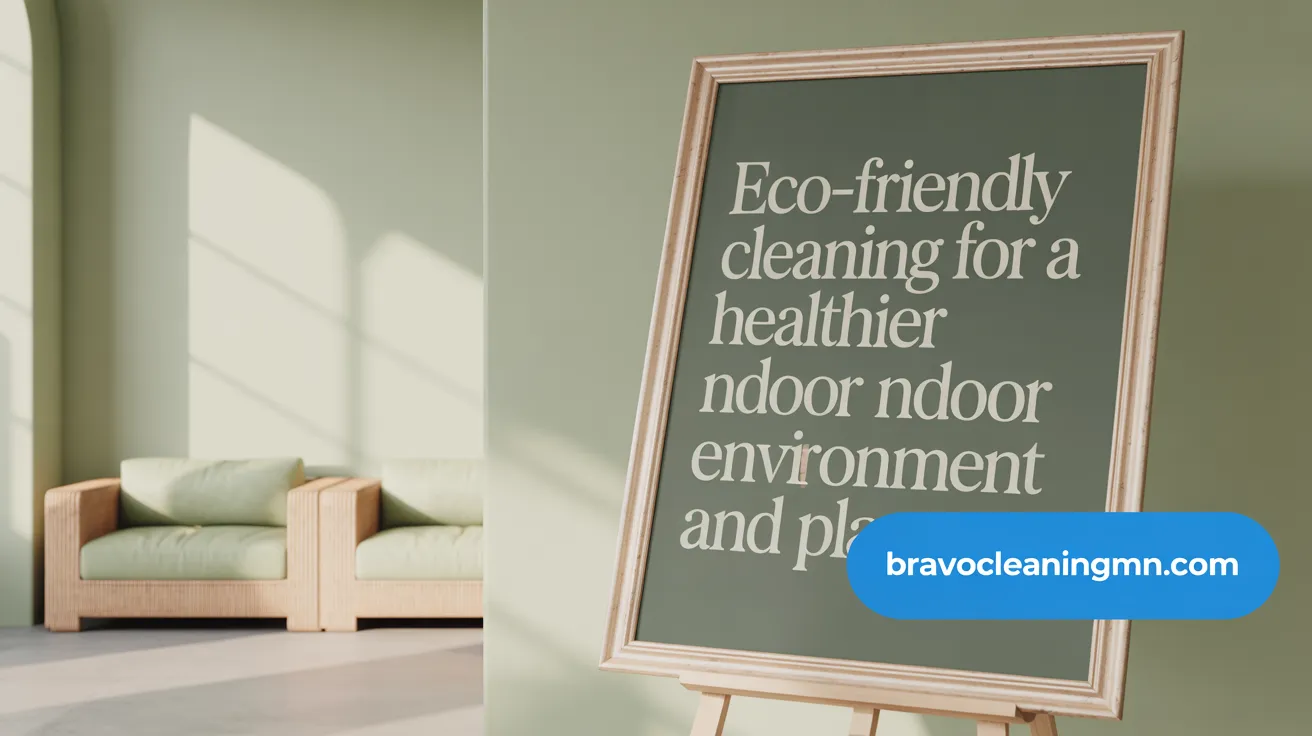 Eco-friendly cleaning for a healthier indoor environment and planet