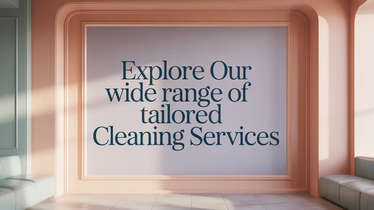 Explore Our Wide Range of Tailored Cleaning Services