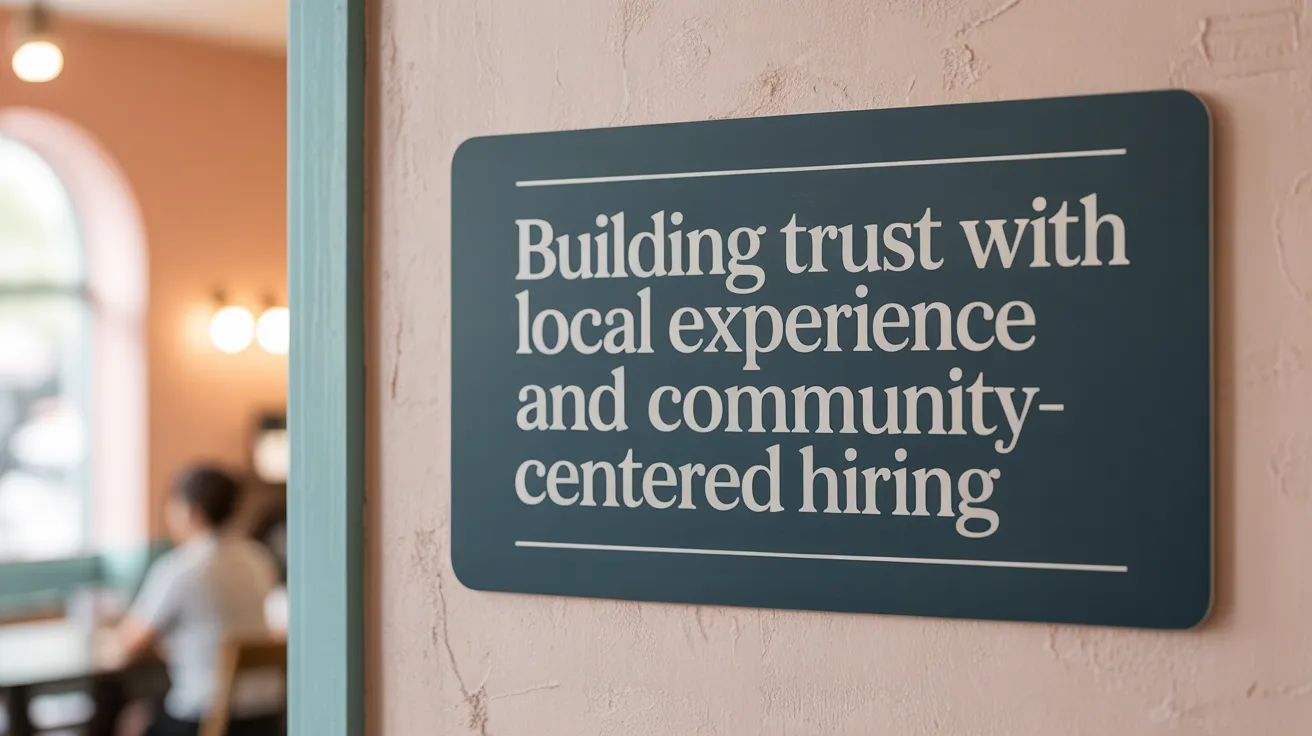 Building Trust with Local Experience and Community-Centered Hiring