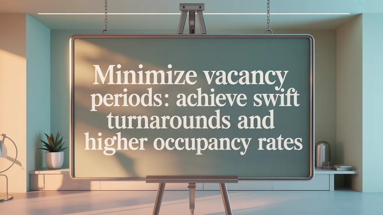 Minimize Vacancy Periods: Achieve Swift Turnarounds and Higher Occupancy Rates