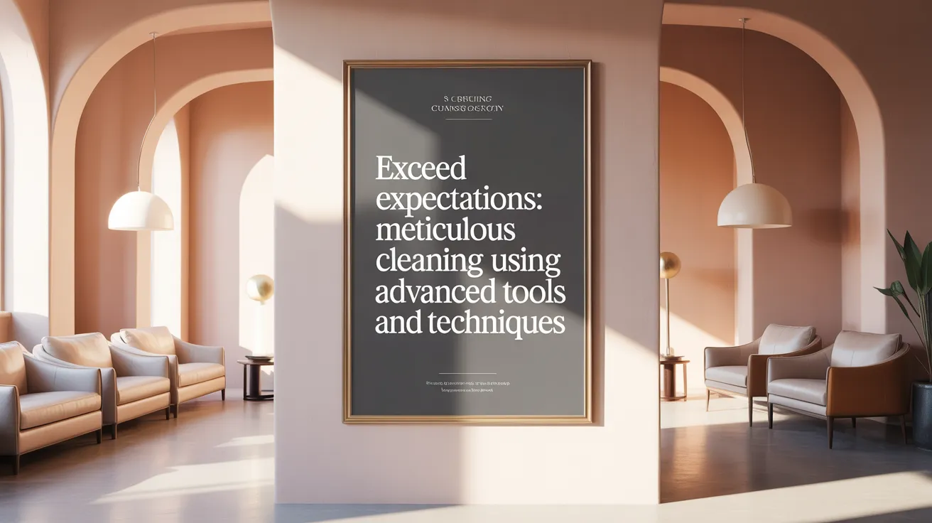 Exceed Expectations: Meticulous Cleaning Using Advanced Tools and Techniques