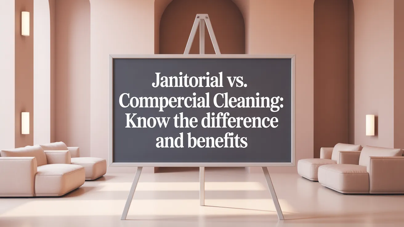 Janitorial vs. Commercial Cleaning: Know the Difference and Benefits