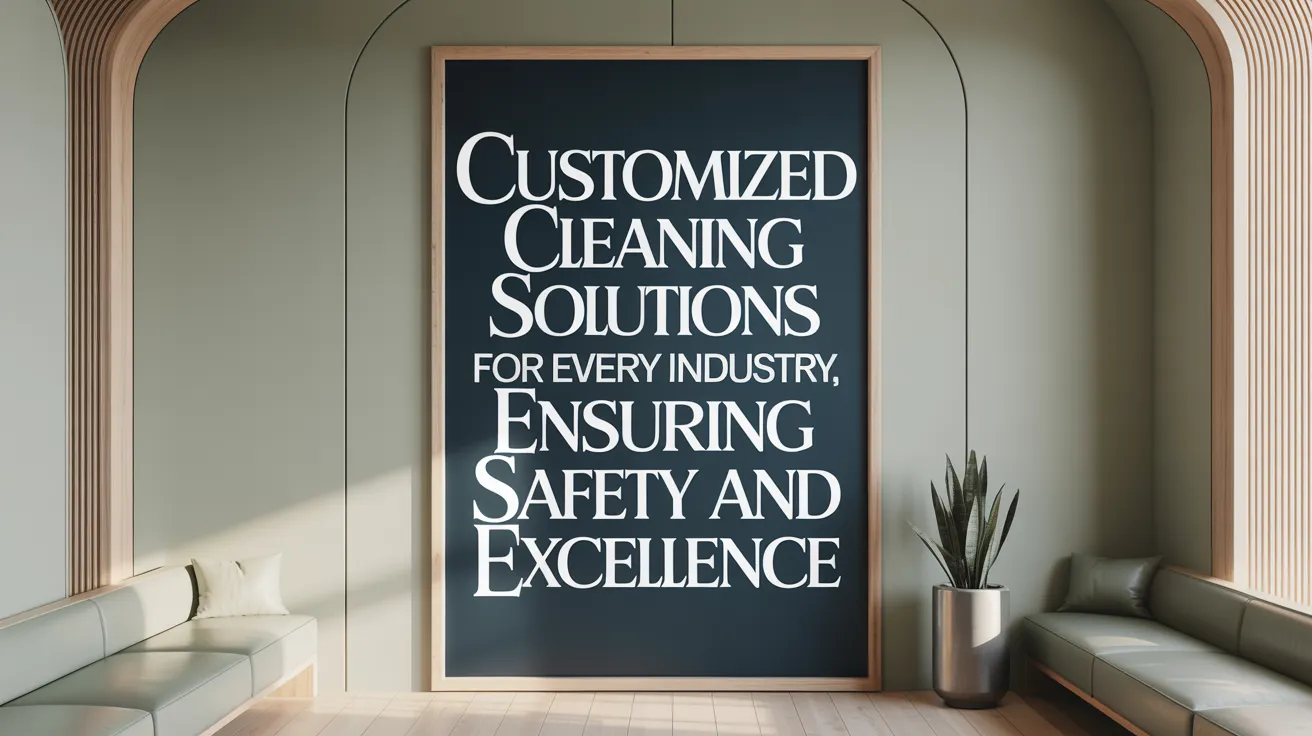 Customized Cleaning Solutions for Every Industry, Ensuring Safety and Excellence