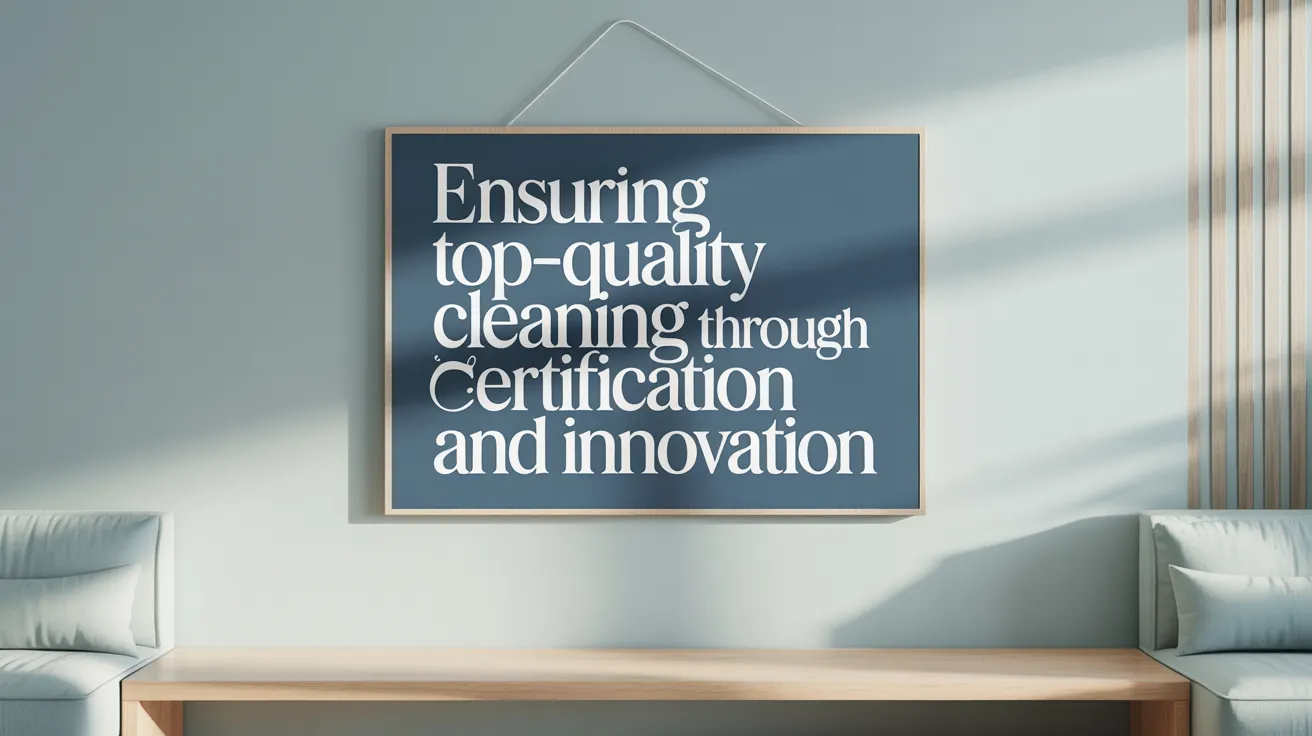 Ensuring Top-Quality Cleaning Through Certification and Innovation