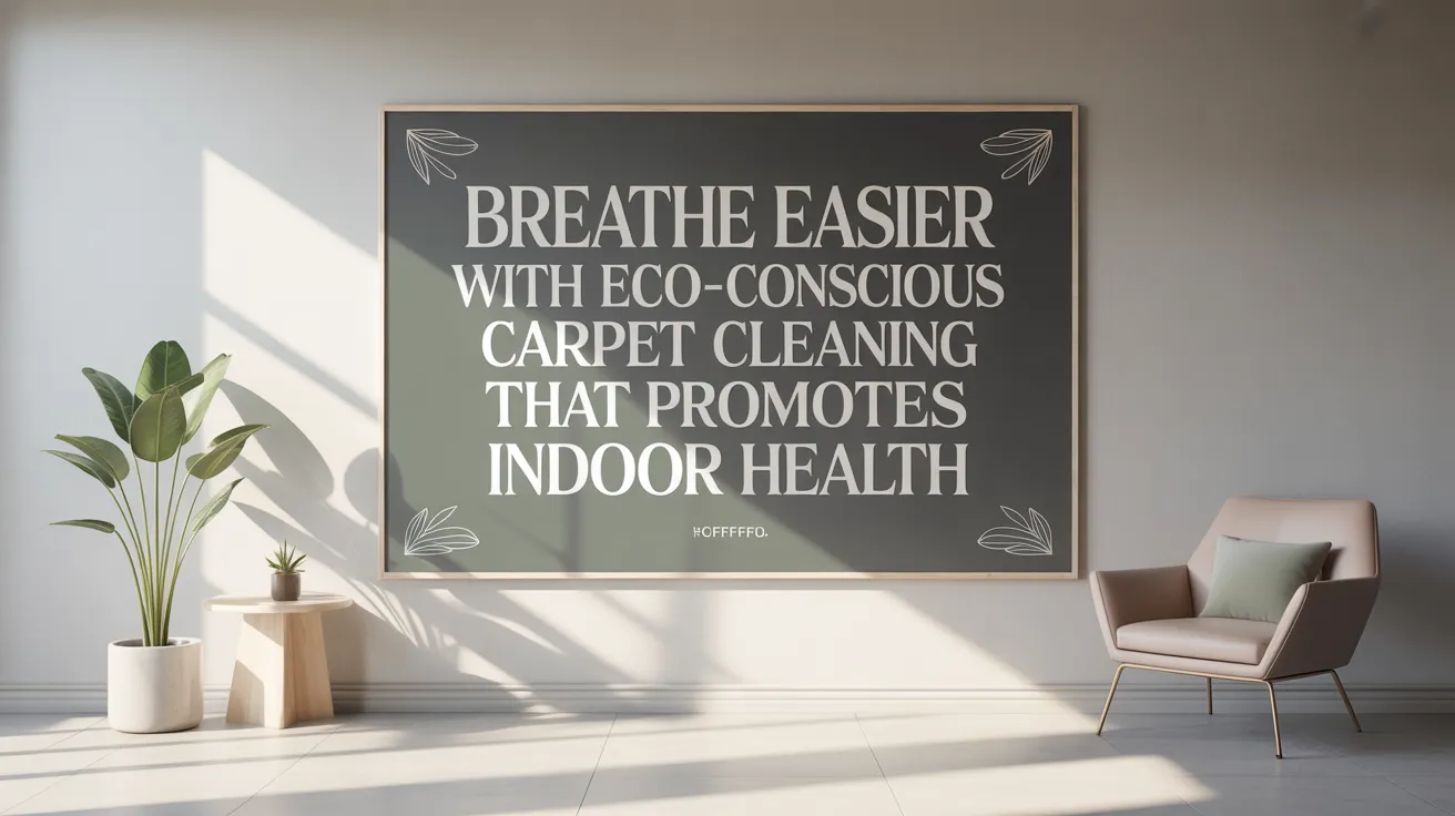 Breathe Easier with Eco-Conscious Carpet Cleaning That Promotes Indoor Health