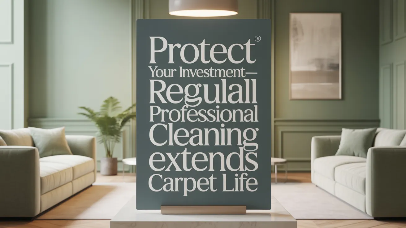 Protect Your Investment—Regular Professional Cleaning Extends Carpet Life