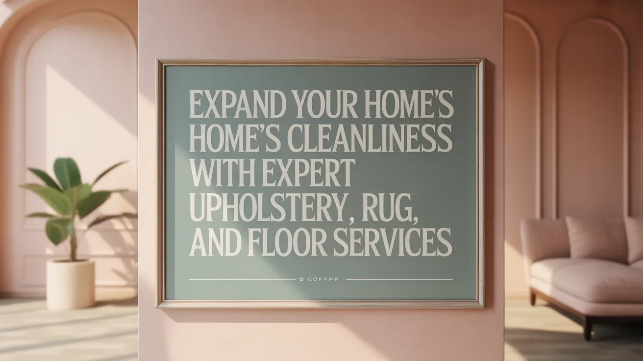 Expand Your Home's Cleanliness with Expert Upholstery, Rug, and Floor Services