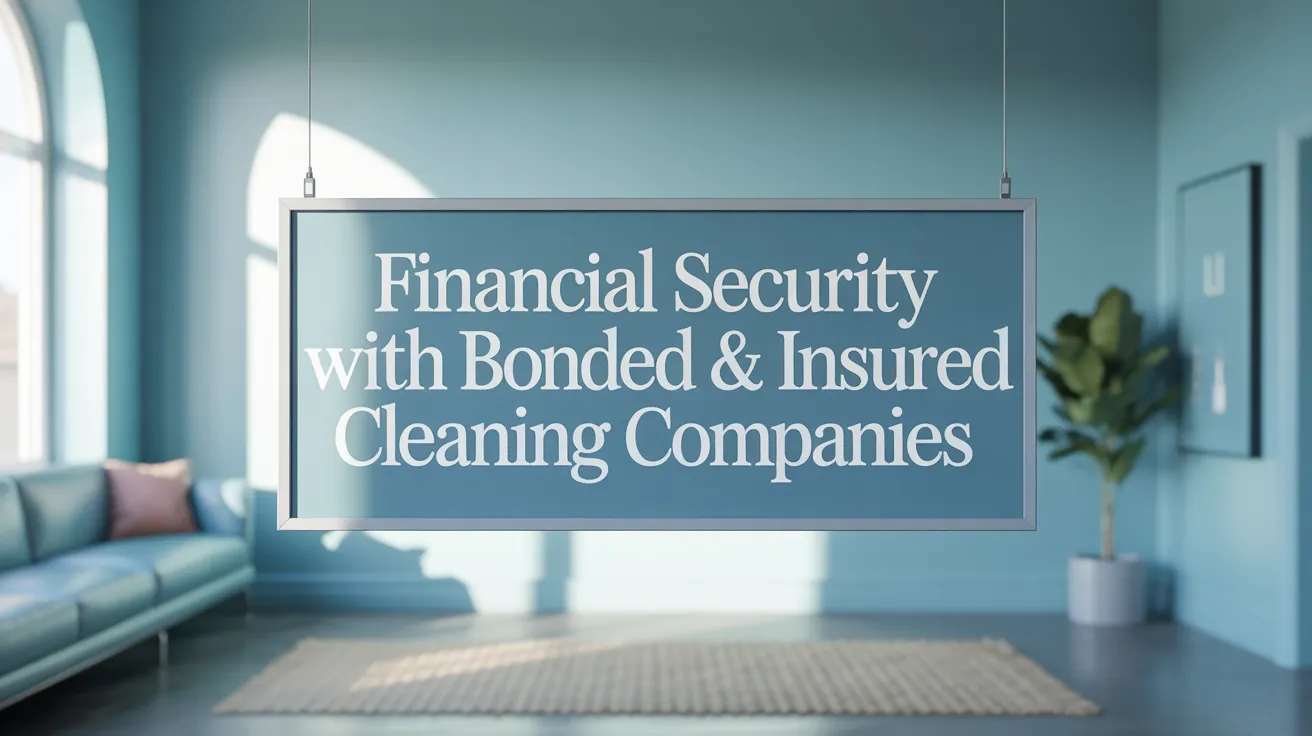 Financial Security with Bonded &amp; Insured Cleaning Companies