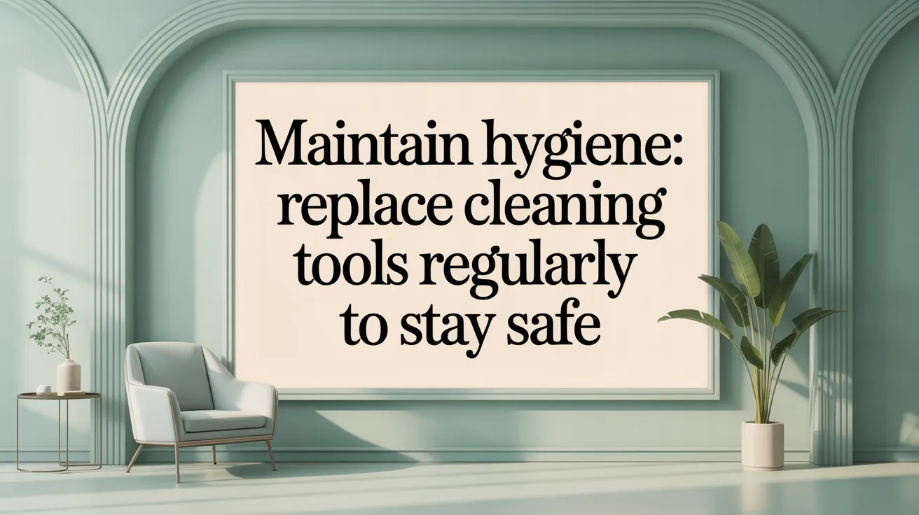 Maintain Hygiene: Replace Cleaning Tools Regularly to Stay Safe