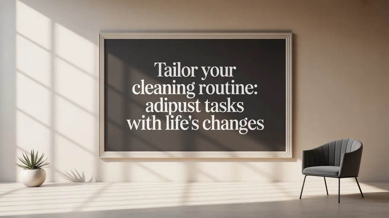 Tailor Your Cleaning Routine: Adjust Tasks with Life's Changes