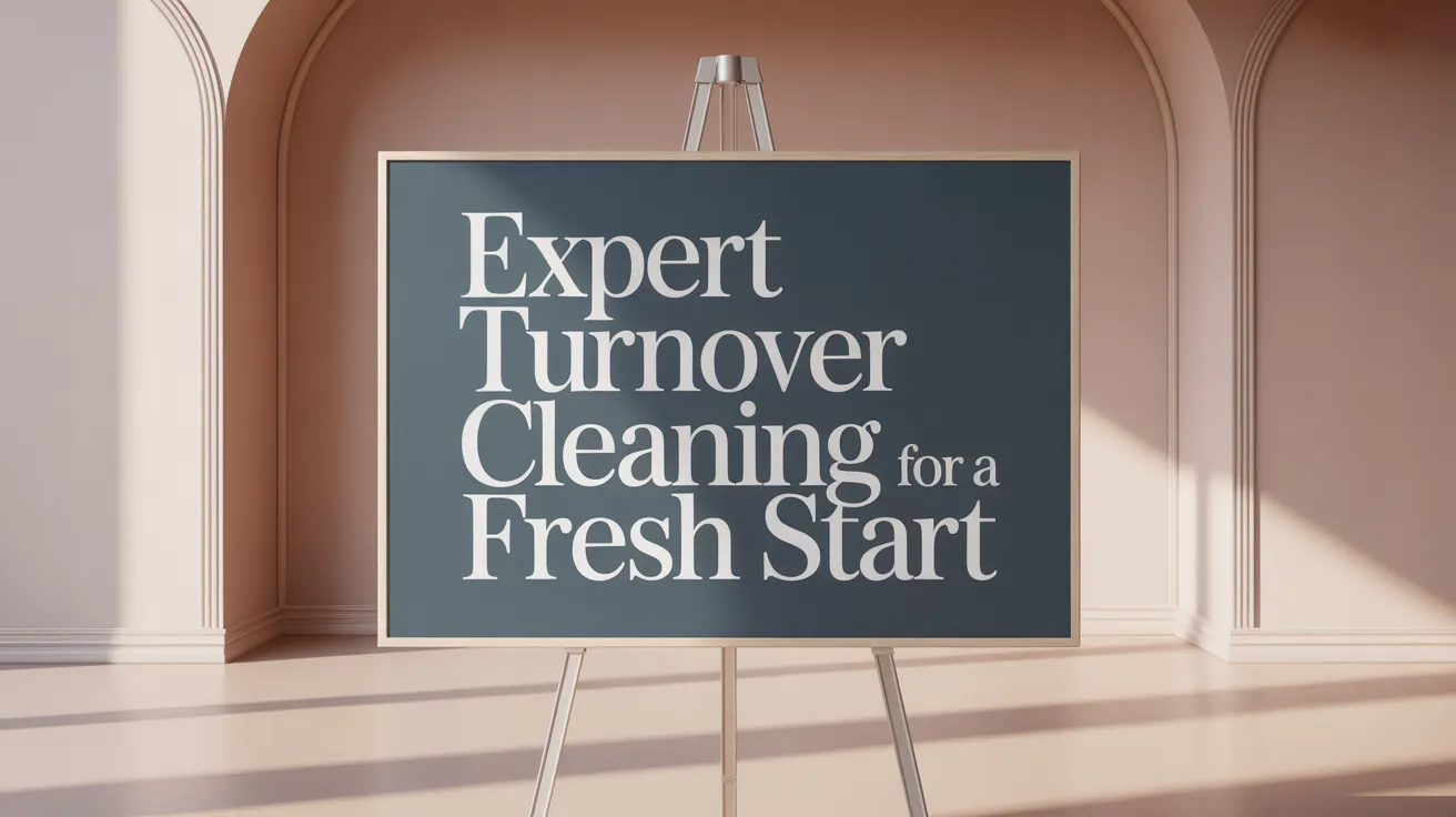 Expert Turnover Cleaning for a Fresh Start