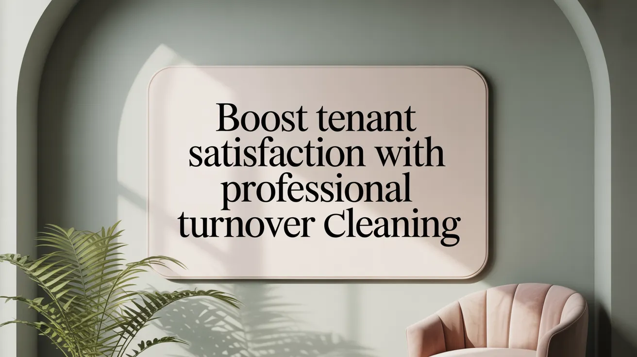 Boost Tenant Satisfaction with Professional Turnover Cleaning