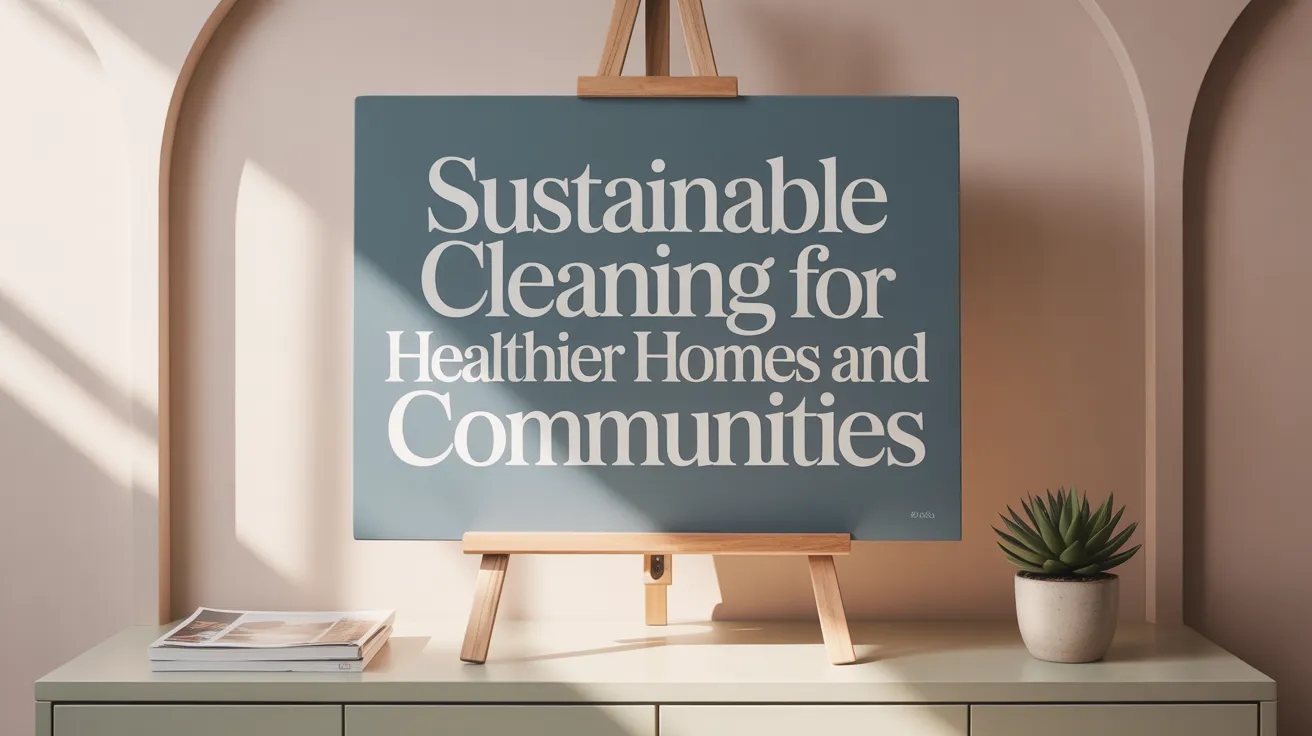 Sustainable Cleaning for Healthier Homes and Communities