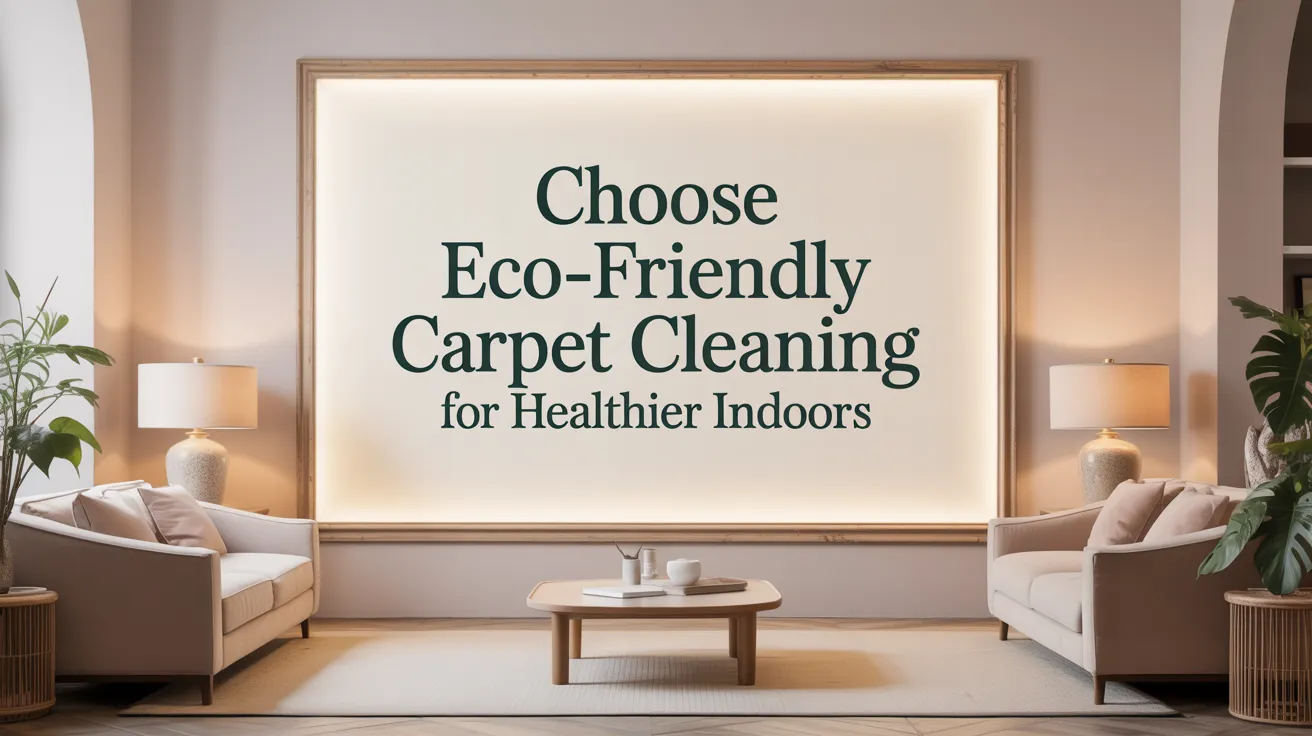 Choose Eco-Friendly Carpet Cleaning for Healthier Indoors