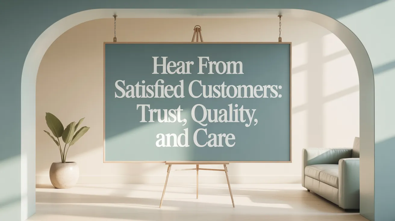 Hear from Satisfied Customers: Trust, Quality, and Care