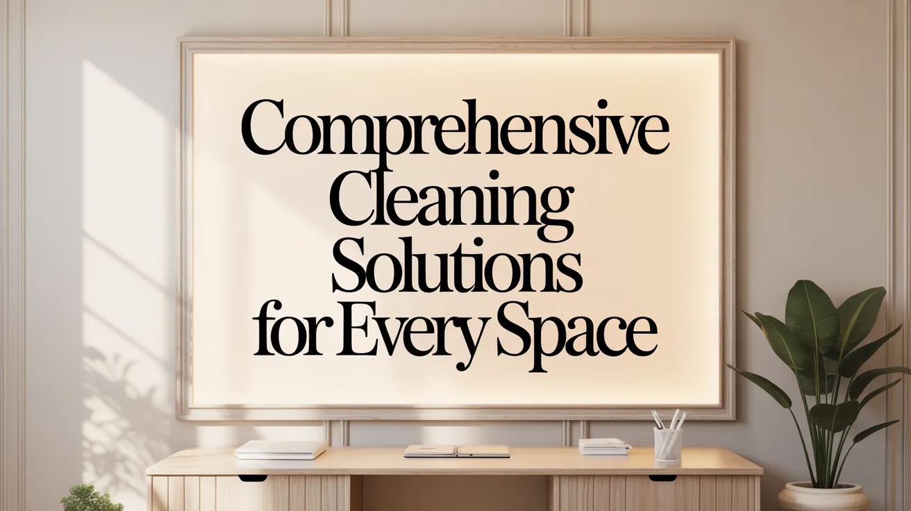 Comprehensive Cleaning Solutions for Every Space