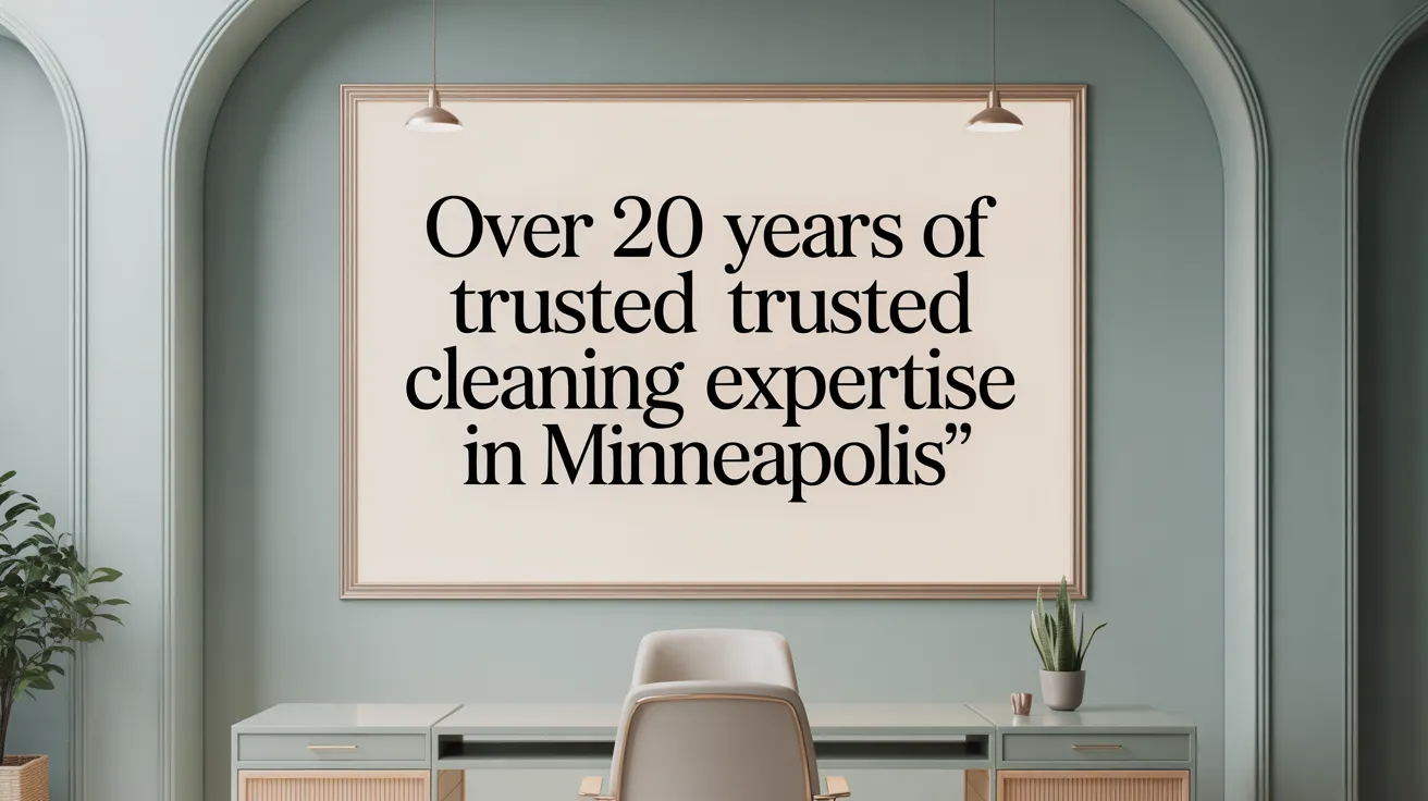 Over 20 Years of Trusted Cleaning Expertise in Minneapolis